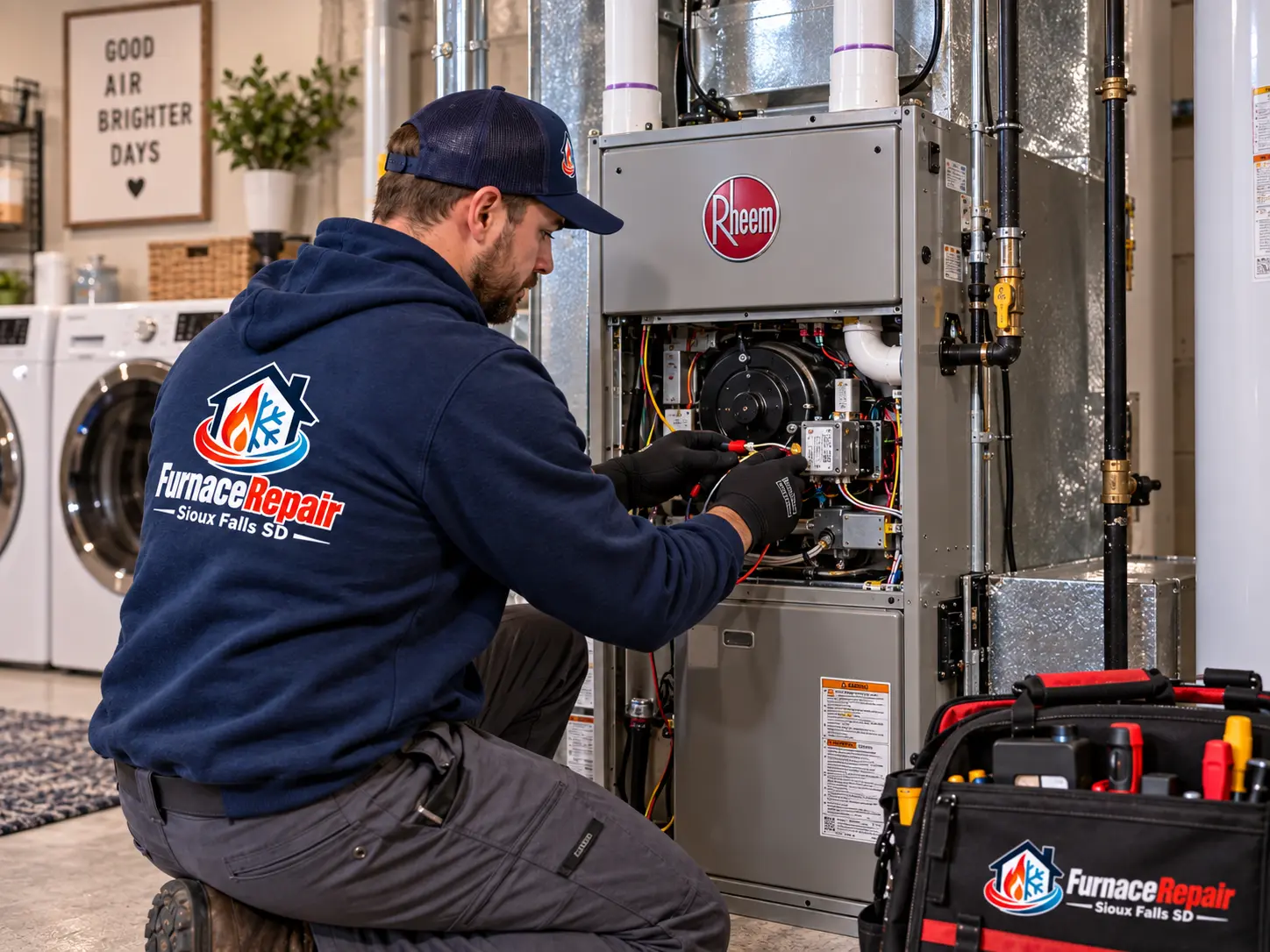 Repairing the ignition assembly on a residential gas furnace